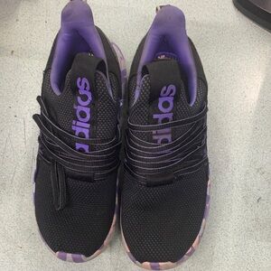 Adidas Women's Black and Purple Sneakers
